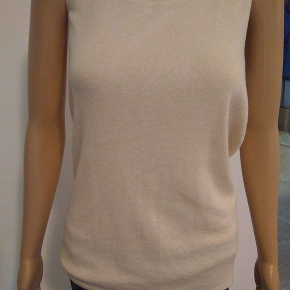 Concept Sweater Two Piece Cardigan Tank Off White Womens Size Medium - Picture 4 of 8